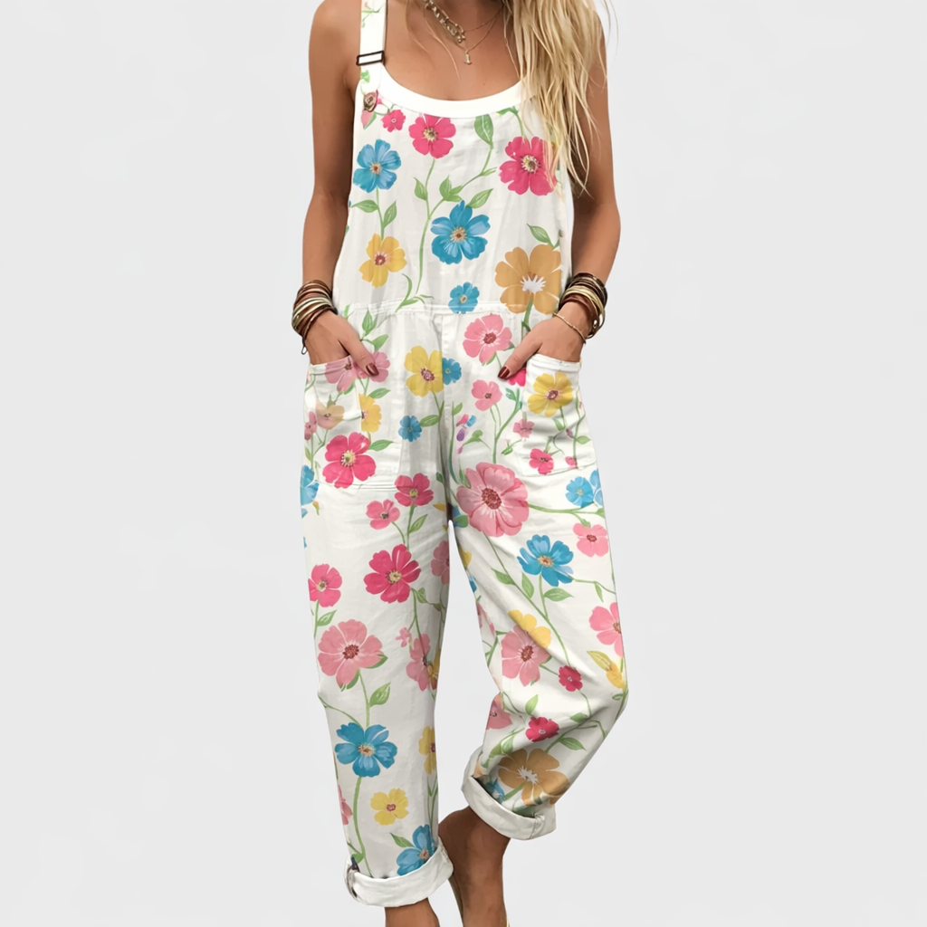 Comfortabele tuinbroek met print