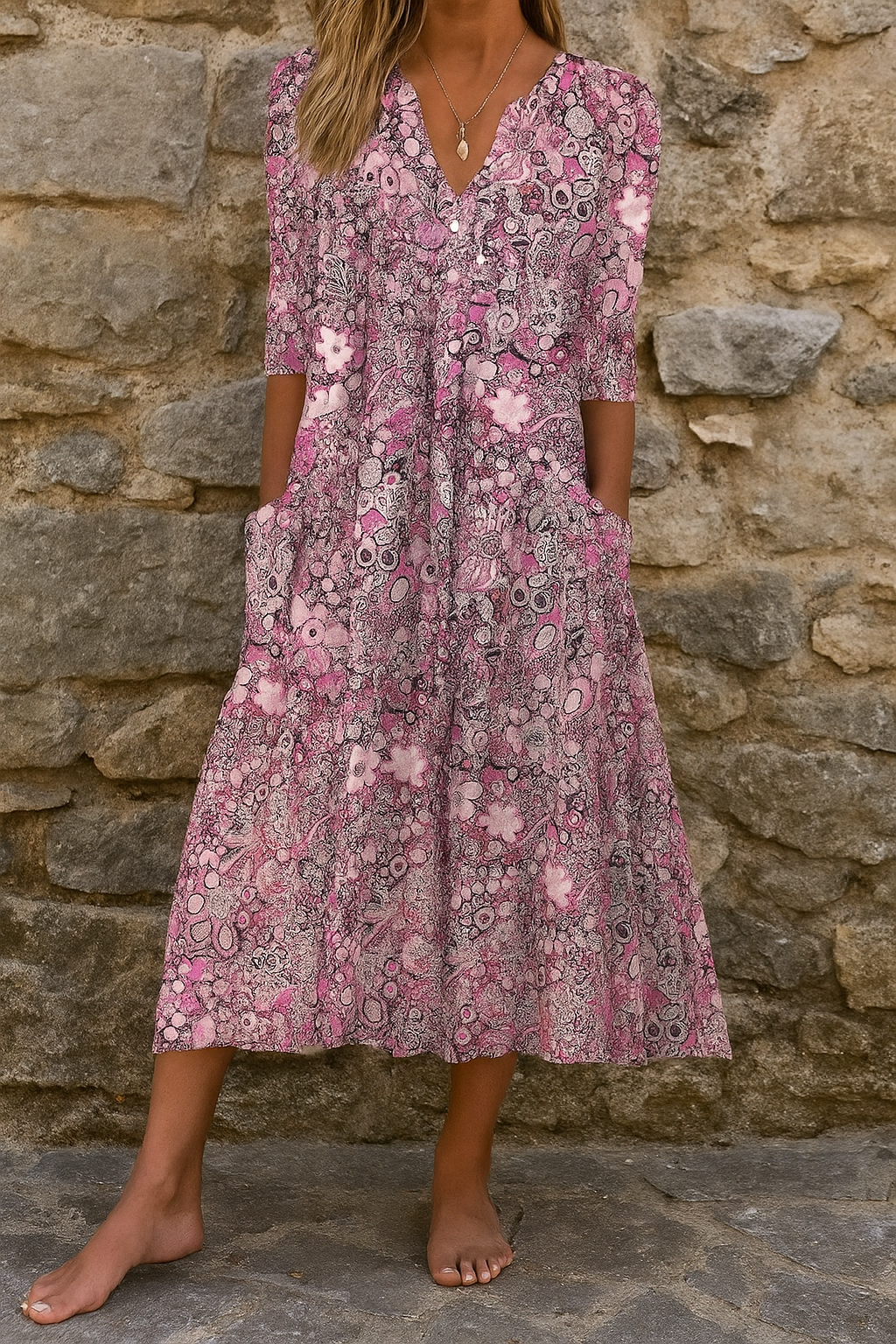 Harlow | Elegante jurk met v-hals