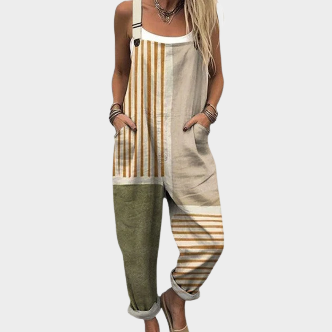 Comfortabele tuinbroek met print