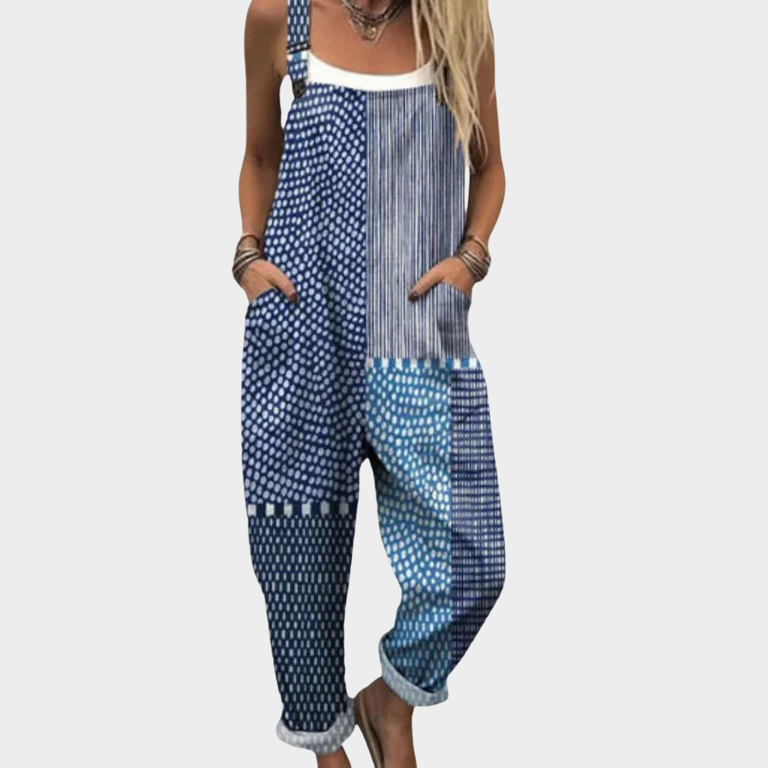 Comfortabele tuinbroek met print