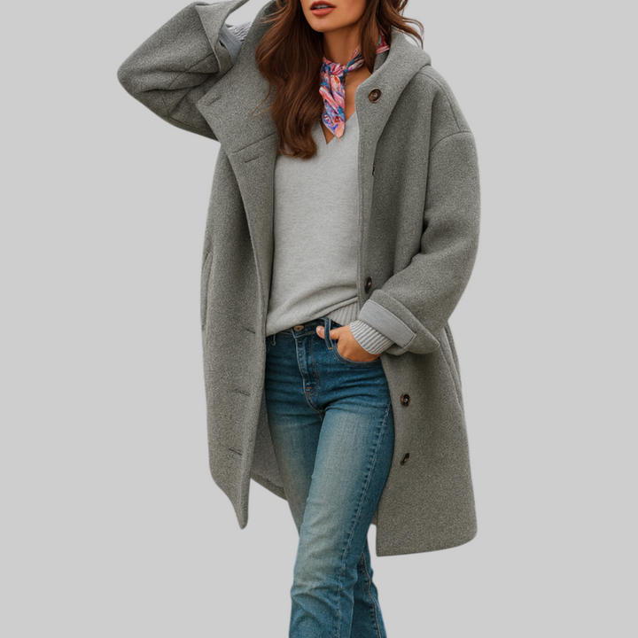 Freja | comfortabele halflange dagelijkse jas
