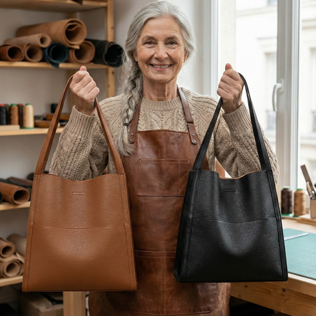 Elena™ | Elegant leren schoudertas