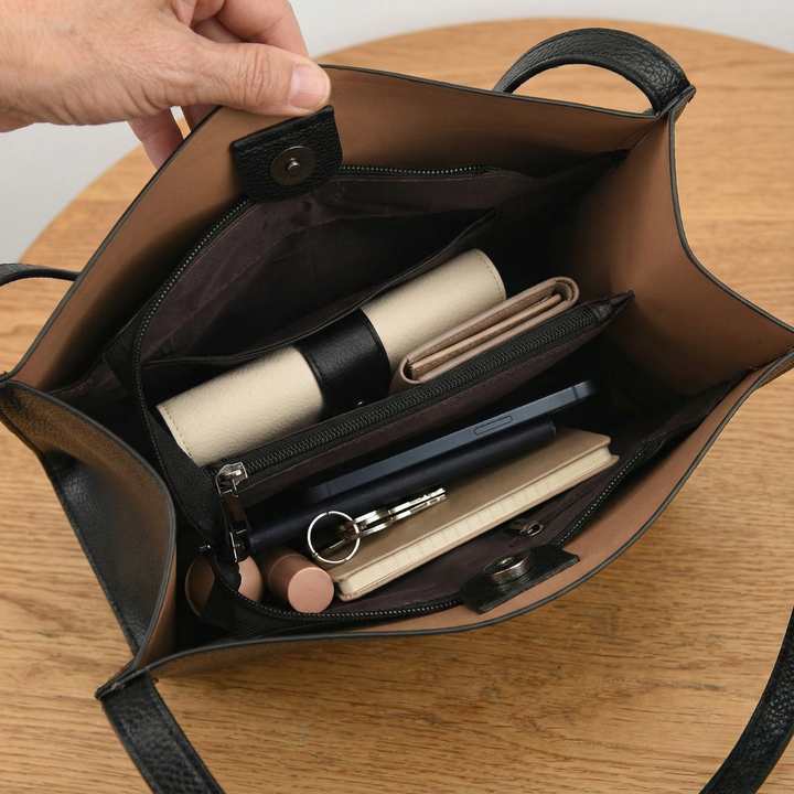 Elena™ | Elegant leren schoudertas