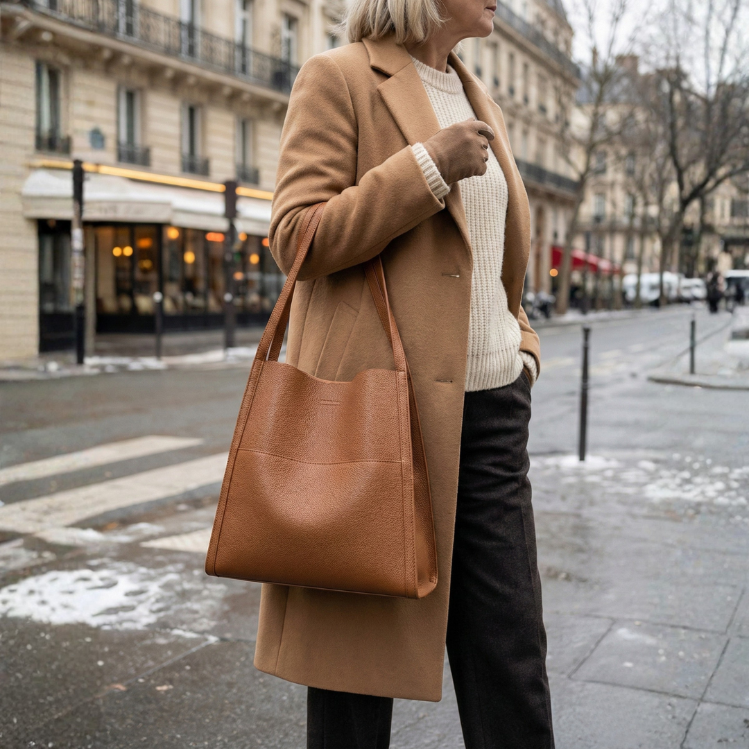 Elena™ | Elegant leren schoudertas