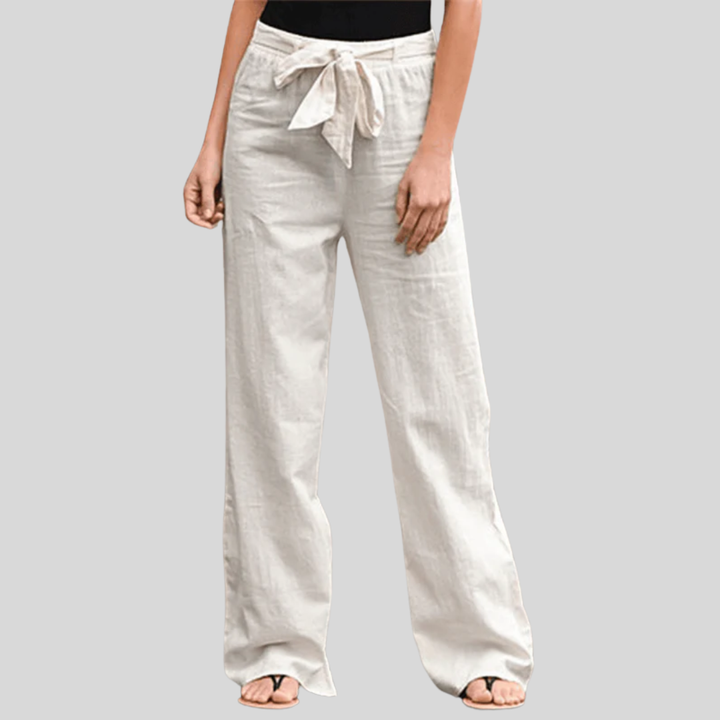 Joleen - Relaxte Damesbroek met Koord en Elastische Taille