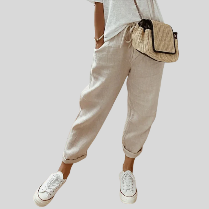 Broek Vloeiend Comfort Elegant