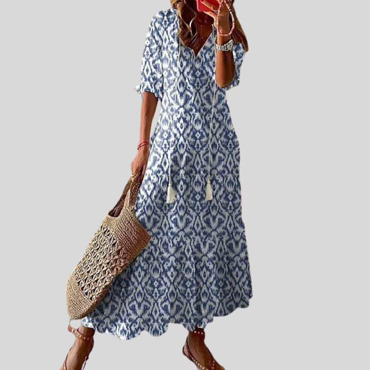 Michaela - Jurk Boho met Couverture Ventre
