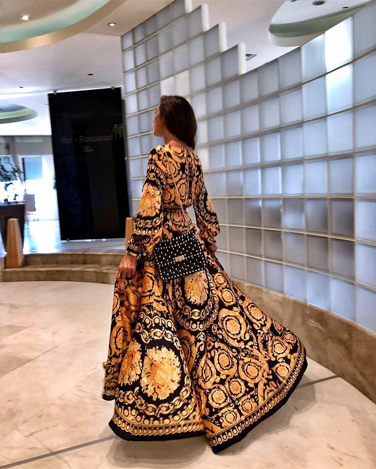 Faye - Jurk Met print Boho