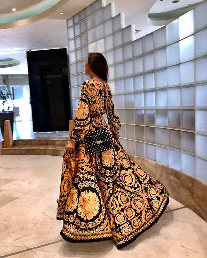 Faye - Jurk Met print Boho