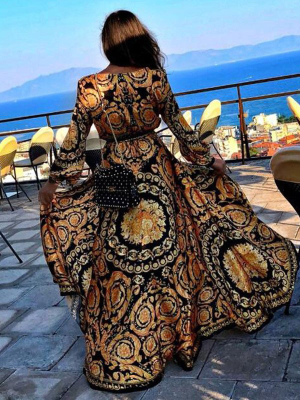 Faye - Jurk Met print Boho