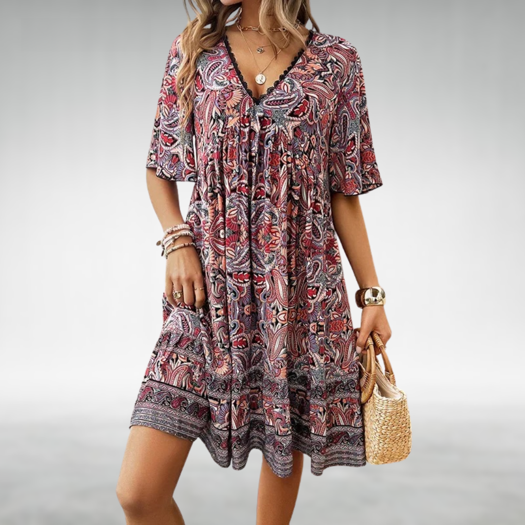 Quinley - Jurk Swing Boho
