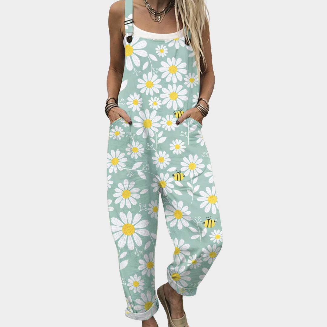 Comfortabele tuinbroek met print