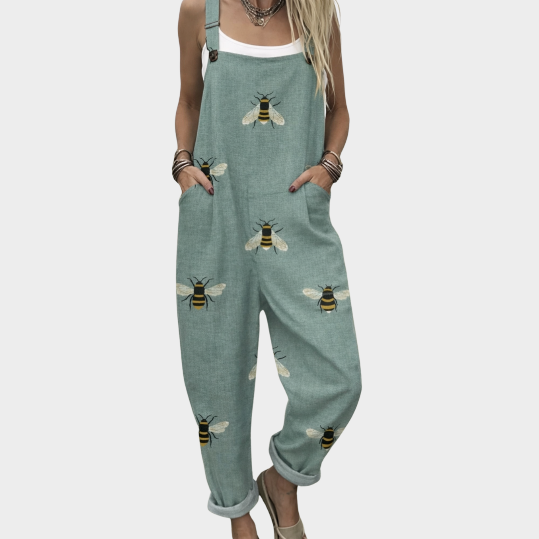 Comfortabele tuinbroek met print