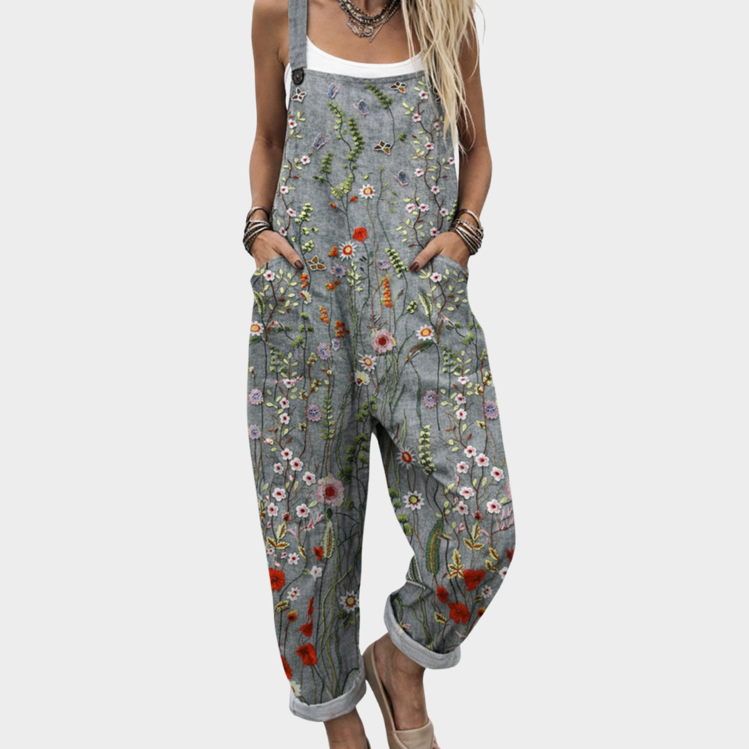 Comfortabele tuinbroek met print