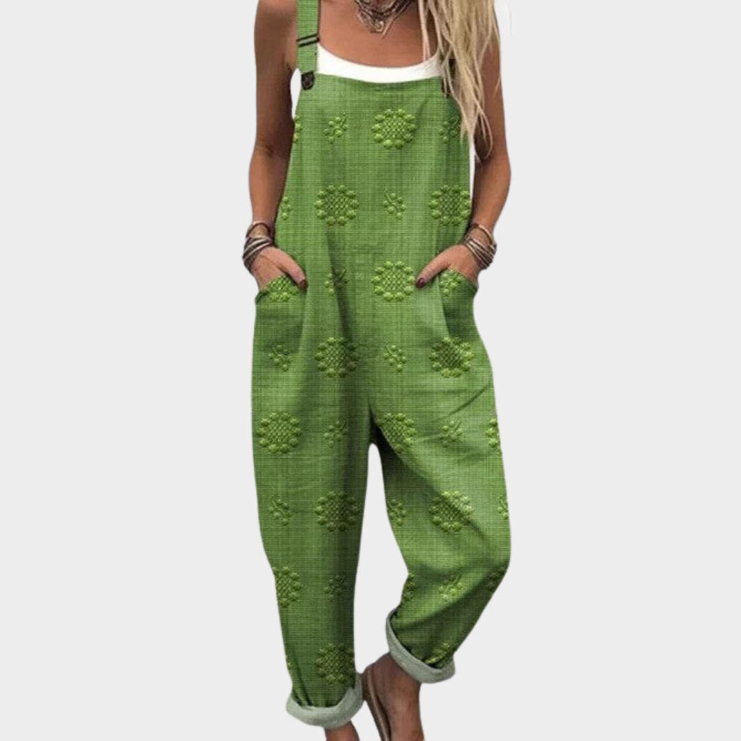 Comfortabele tuinbroek met print