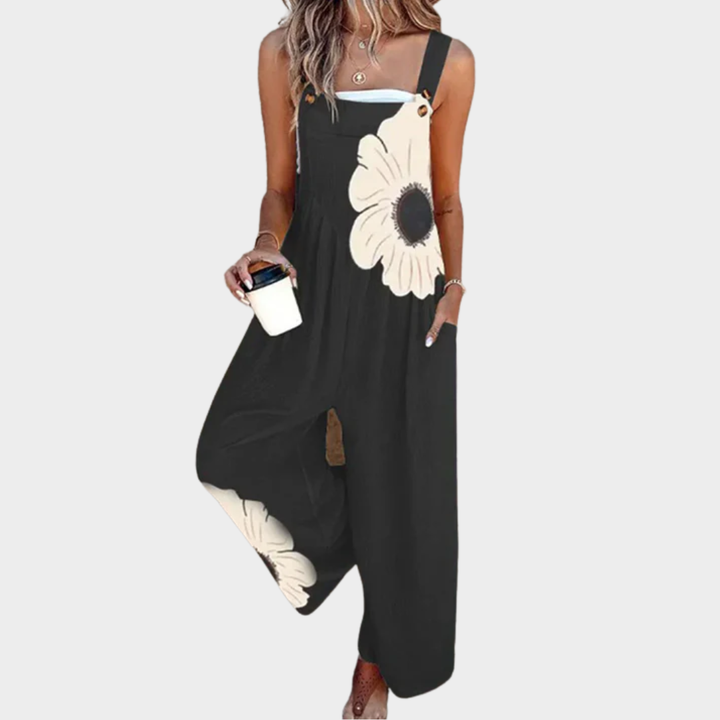 Comfortabele tuinbroek met print