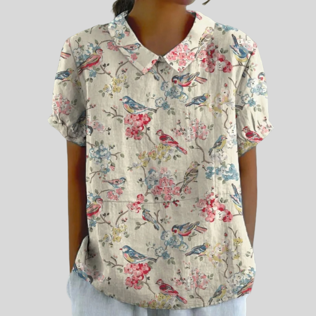 Elegante Bloementop Met Comfort