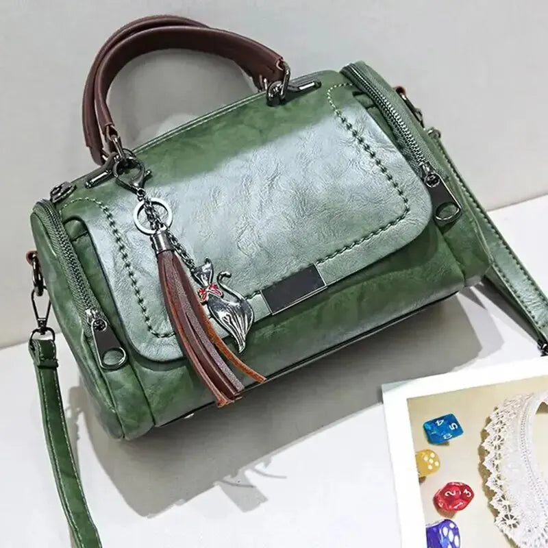 Julie™ | Getextureerde leren tas