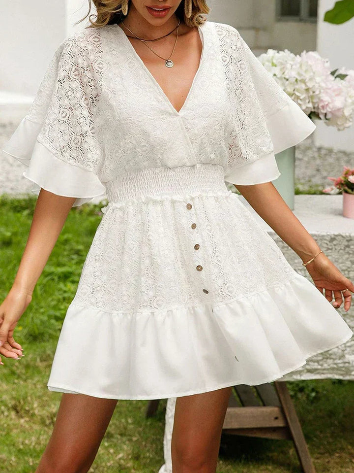 Carole - Jurk en Dentelle Bohémienne