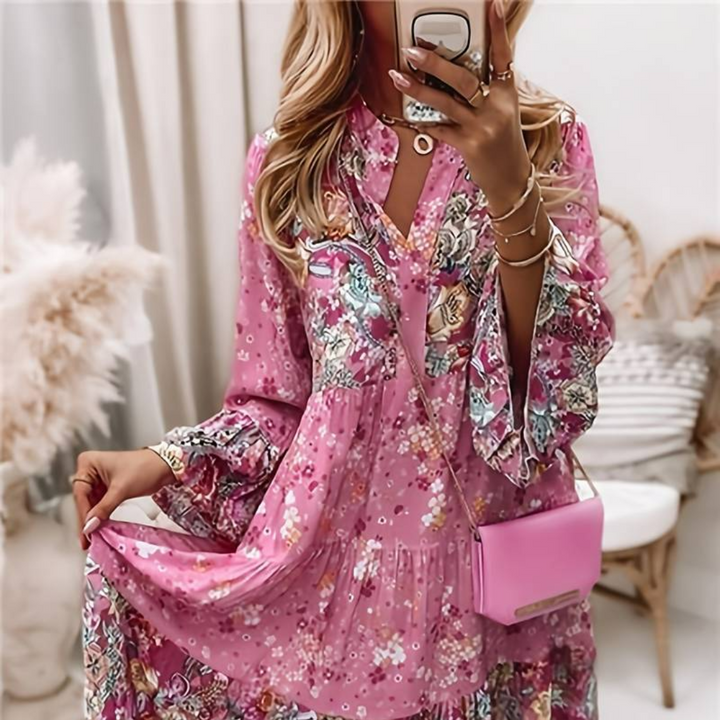 Eira - Jurk Boho Met print