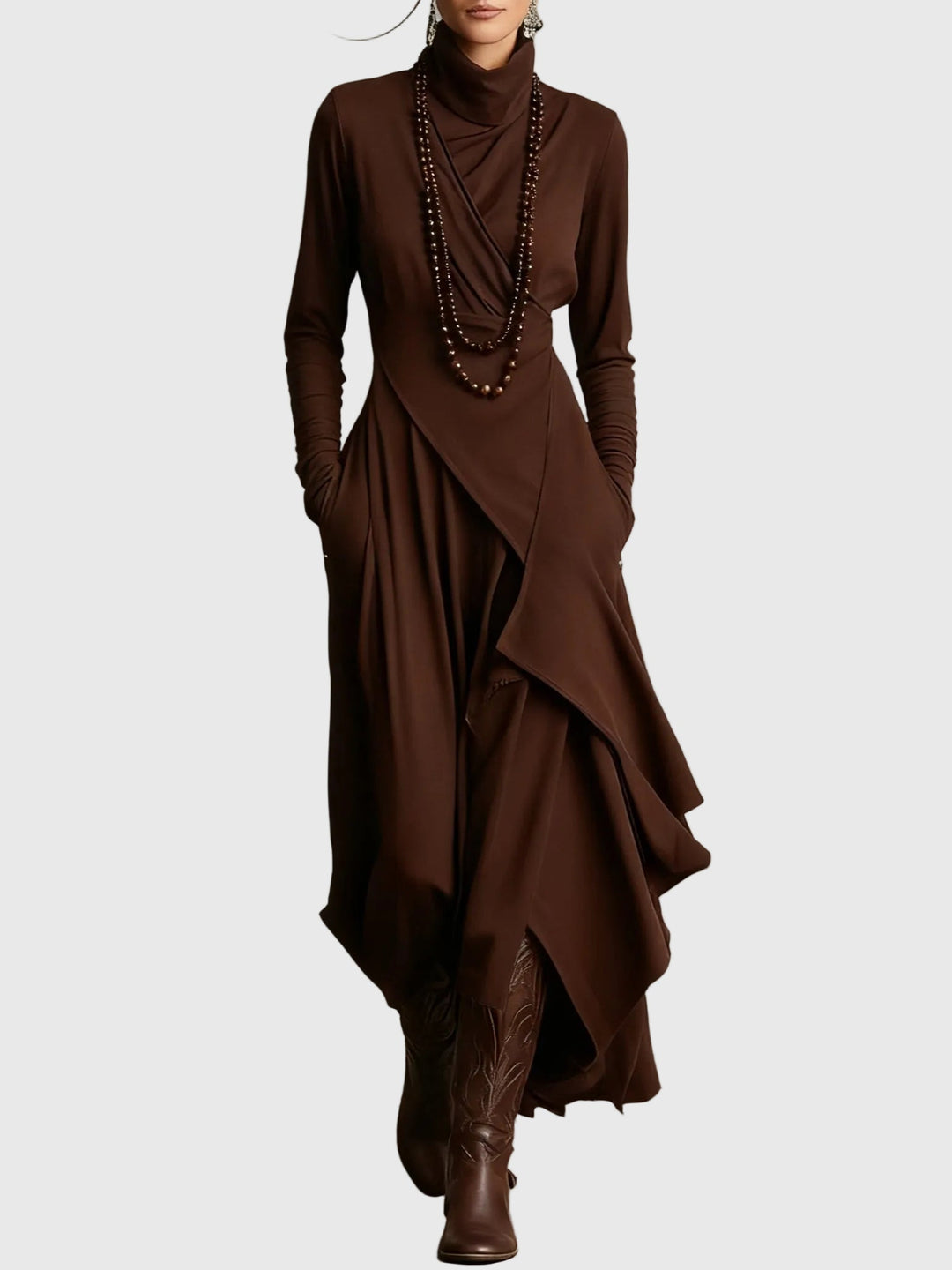 Violet | Geplooide Maxi-jurk