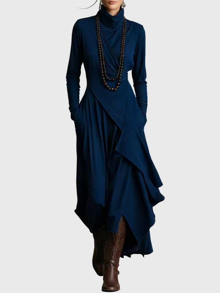Violet | Geplooide Maxi-jurk