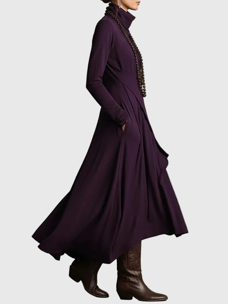 Violet | Geplooide Maxi-jurk