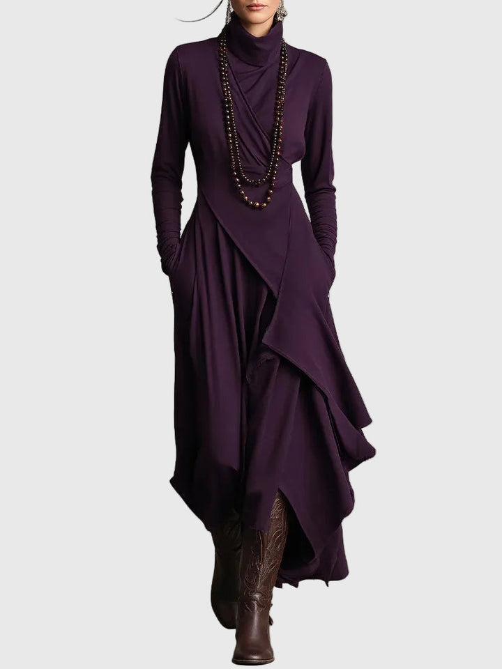Violet | Geplooide Maxi-jurk