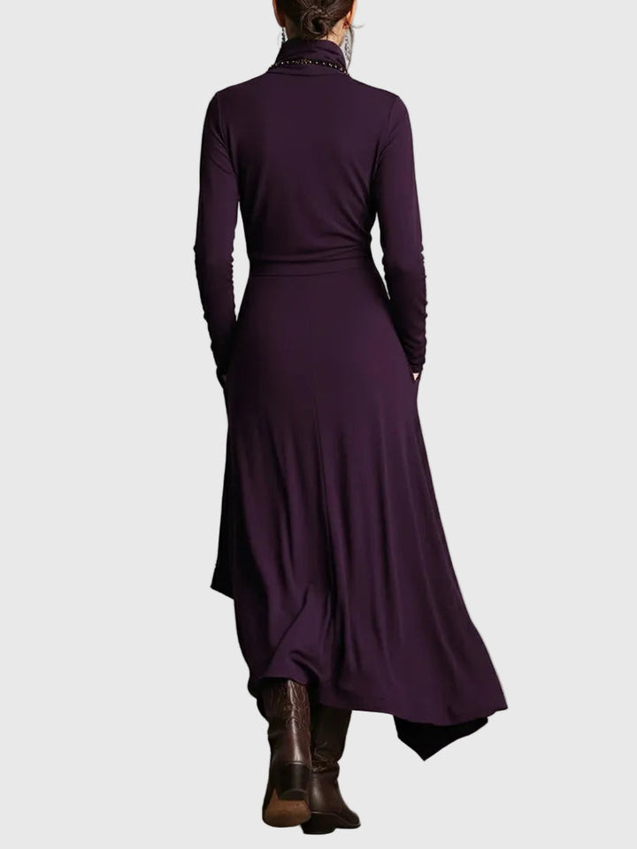 Violet | Geplooide Maxi-jurk