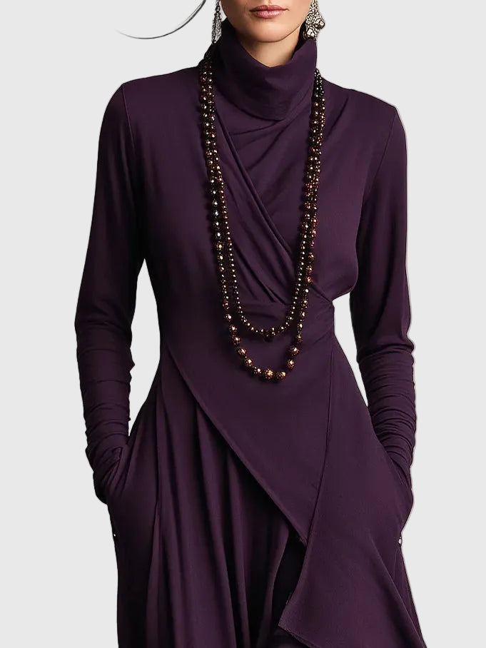 Violet | Geplooide Maxi-jurk