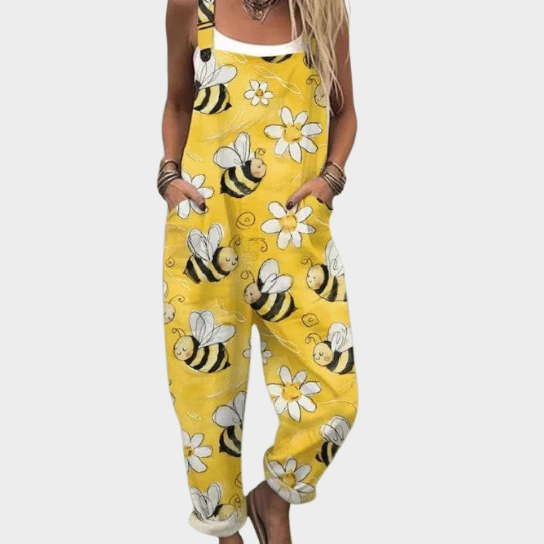 Comfortabele tuinbroek met print