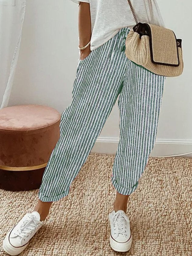 Broek Vloeiend Comfort Elegant