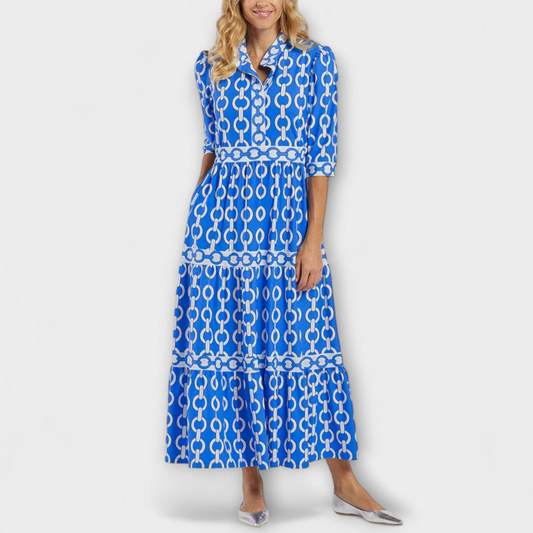 JULIANA | MIDI-JURK MET KETTINGPRINT