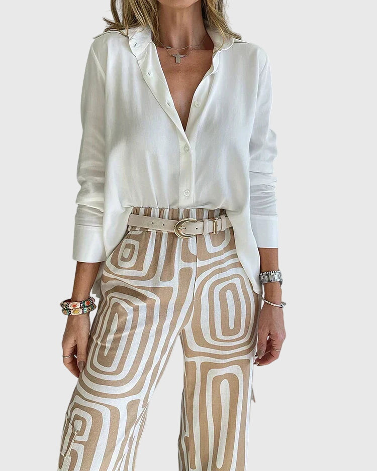 Lottie | Elegante Broeken + Blouse & Riem Gratis