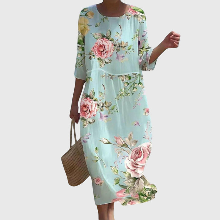Hayley™ | Elegante Bloemen Maxi-jurk