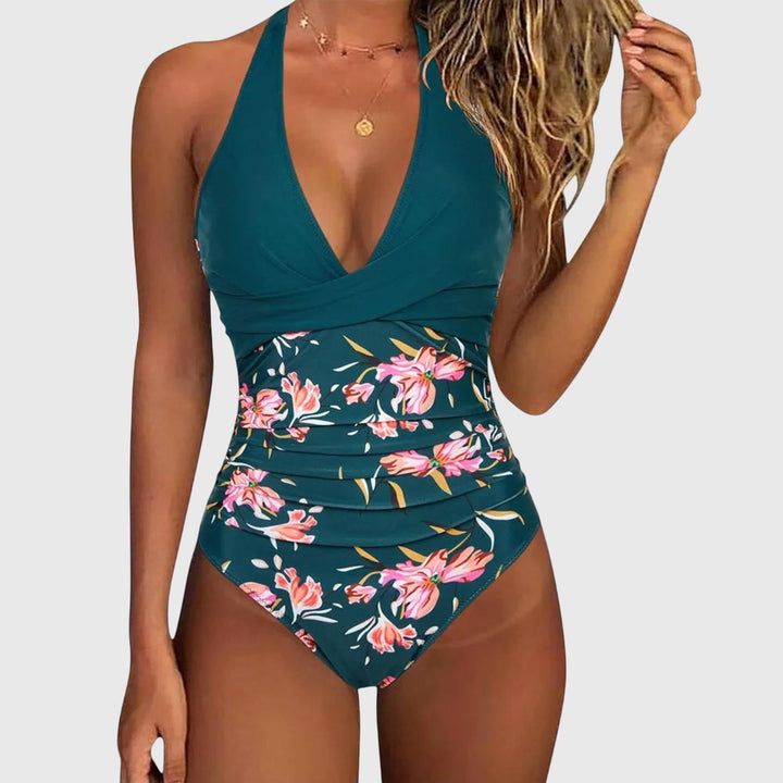 Florence - Elegant damesbadpak met décolleté en V