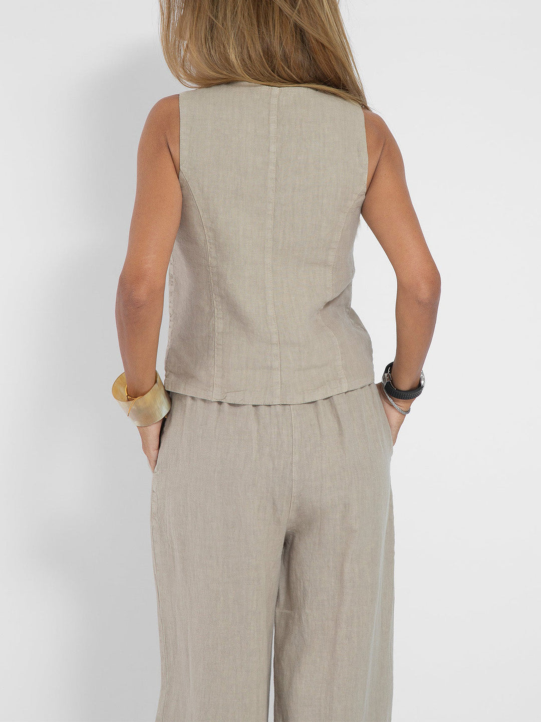 Aira - Set Gilet Boutonné & Broek Wijd