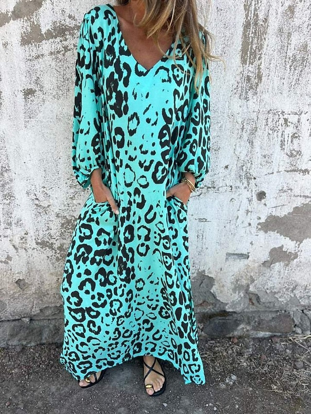 Jessa - Jurk Maxi Léopard