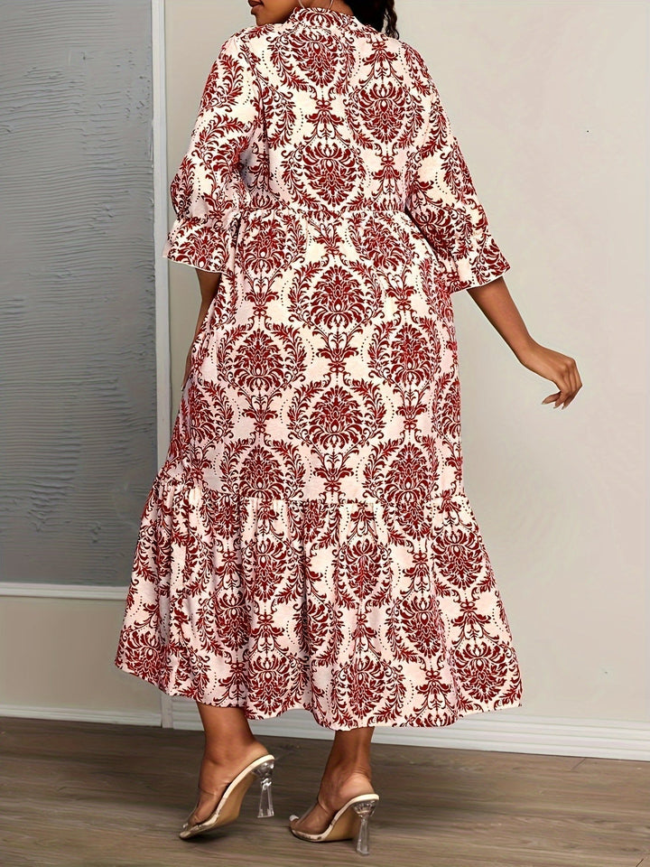 Molly - Jurk met Mozaïekprint Bohemien