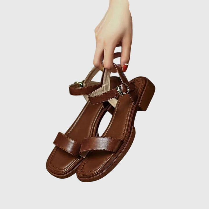 Kaia - Sandalen en leer orthopedisch