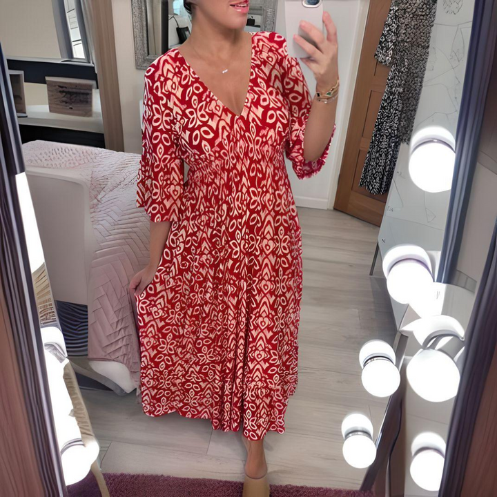 Lillia - Jurk Met print Boho