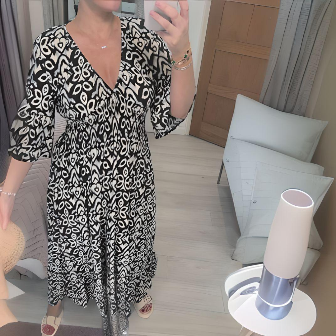 Lillia - Jurk Met print Boho