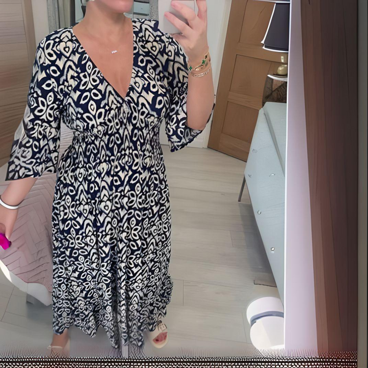 Lillia - Jurk Met print Boho
