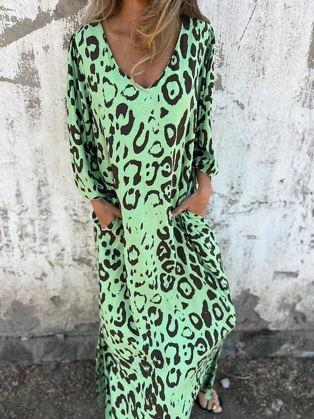 Jessa - Jurk Maxi Léopard