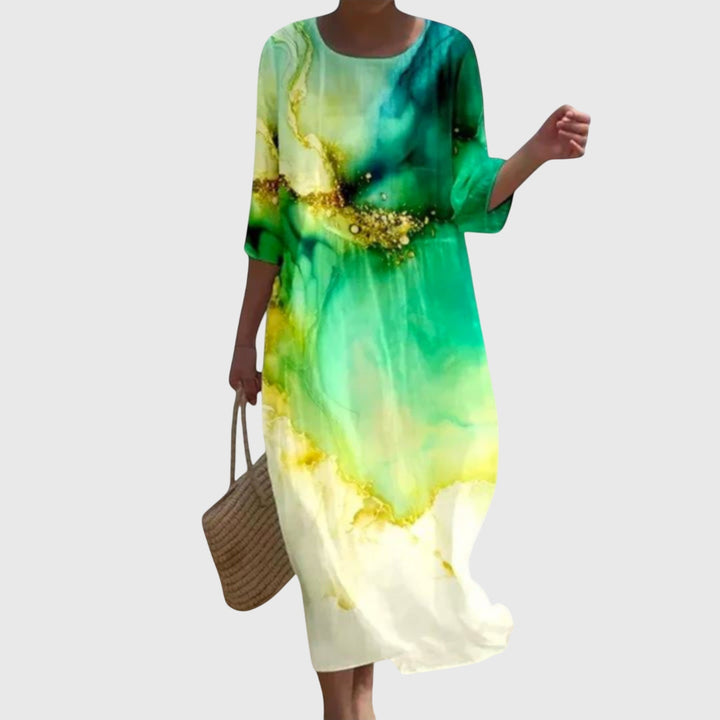 Hayley™ | Elegante Bloemen Maxi-jurk