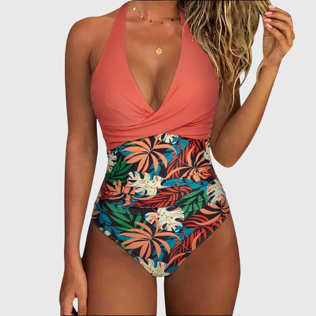 Florence - Elegant damesbadpak met décolleté en V