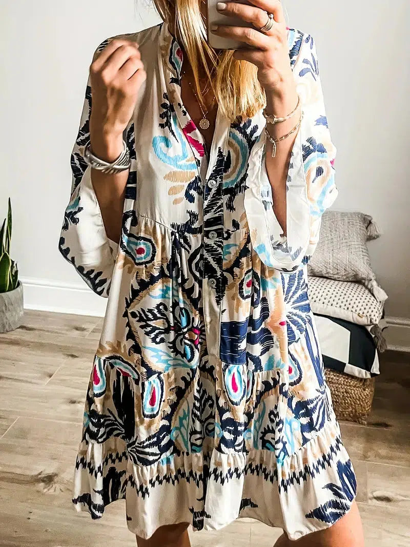 Veronique - Jurk Tuniek Bohémienne