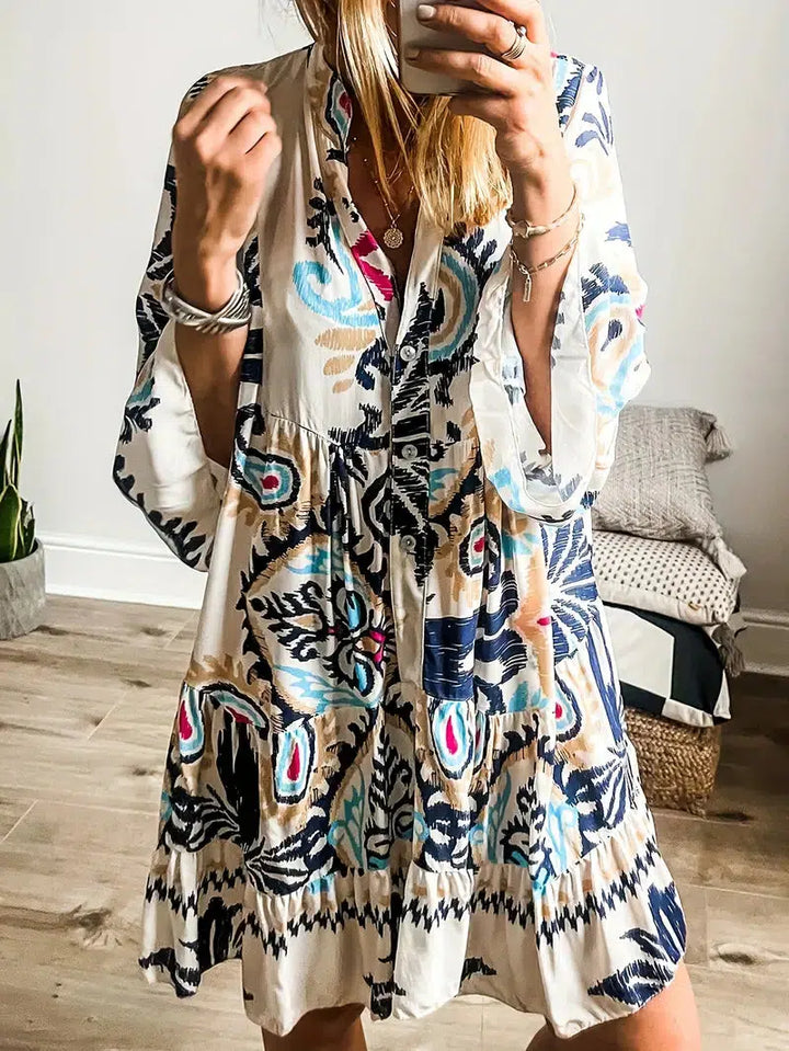 Veronique - Jurk Tuniek Bohémienne
