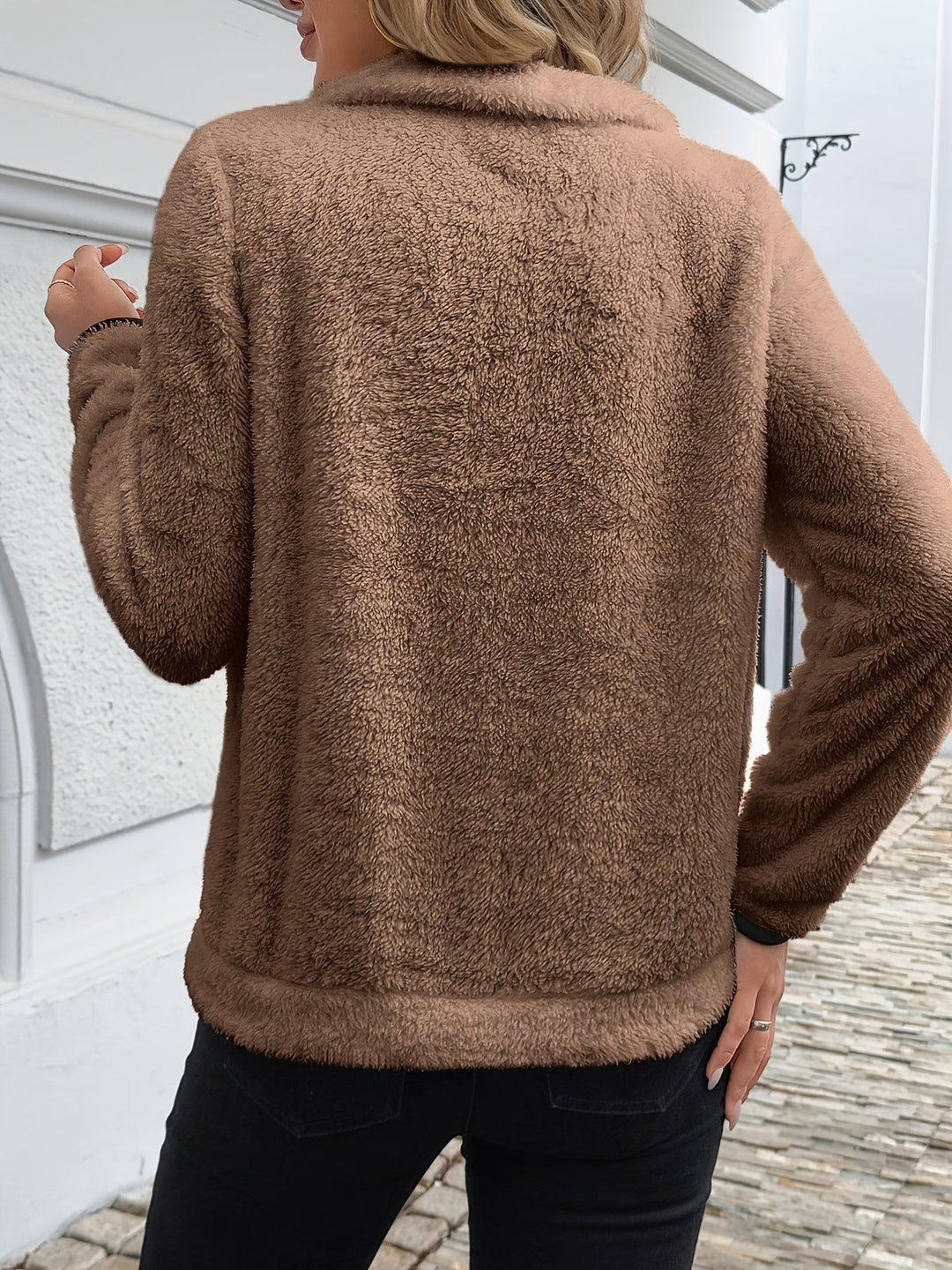 Juliette | Hoodie met halflange rits