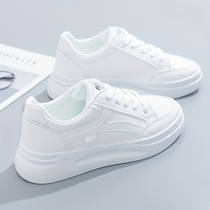 Witte Chique Sneakers met Licht Comfort